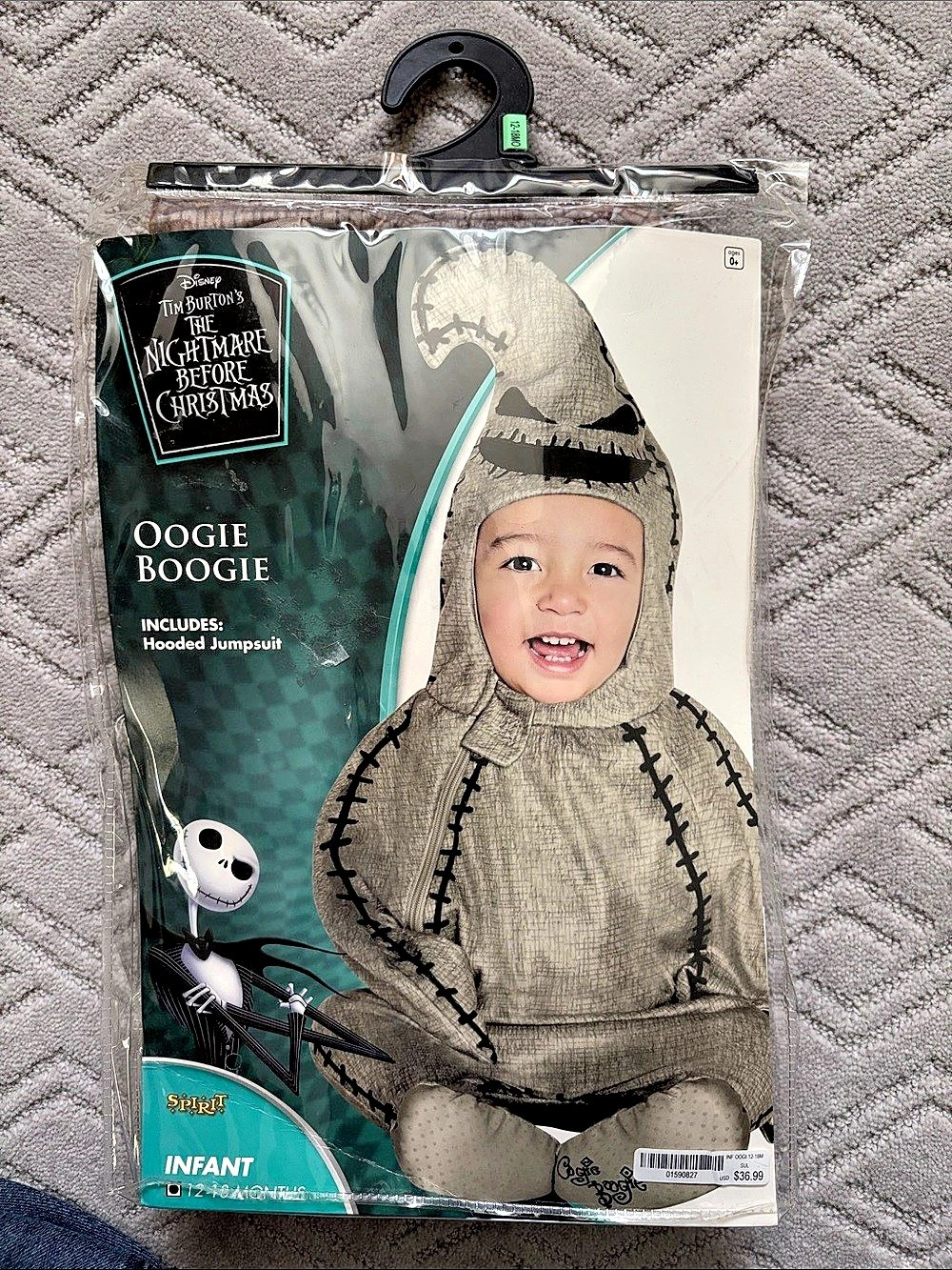 Disney Oogie Boogie Infant Halloween Costume 12-18M Like New